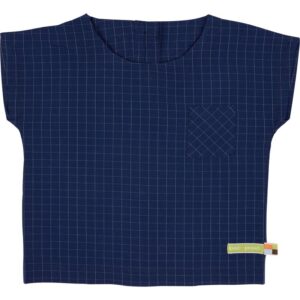 loud + proud Bluse Karo -ultramarine-