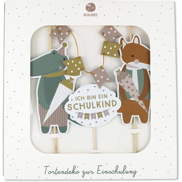 ava & yves Cake Topper Schulkind