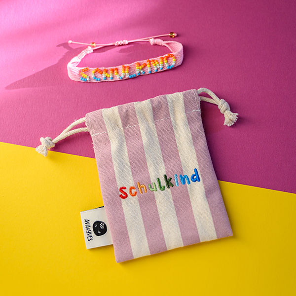 ava & yves Gewebtes Armband Schulkind