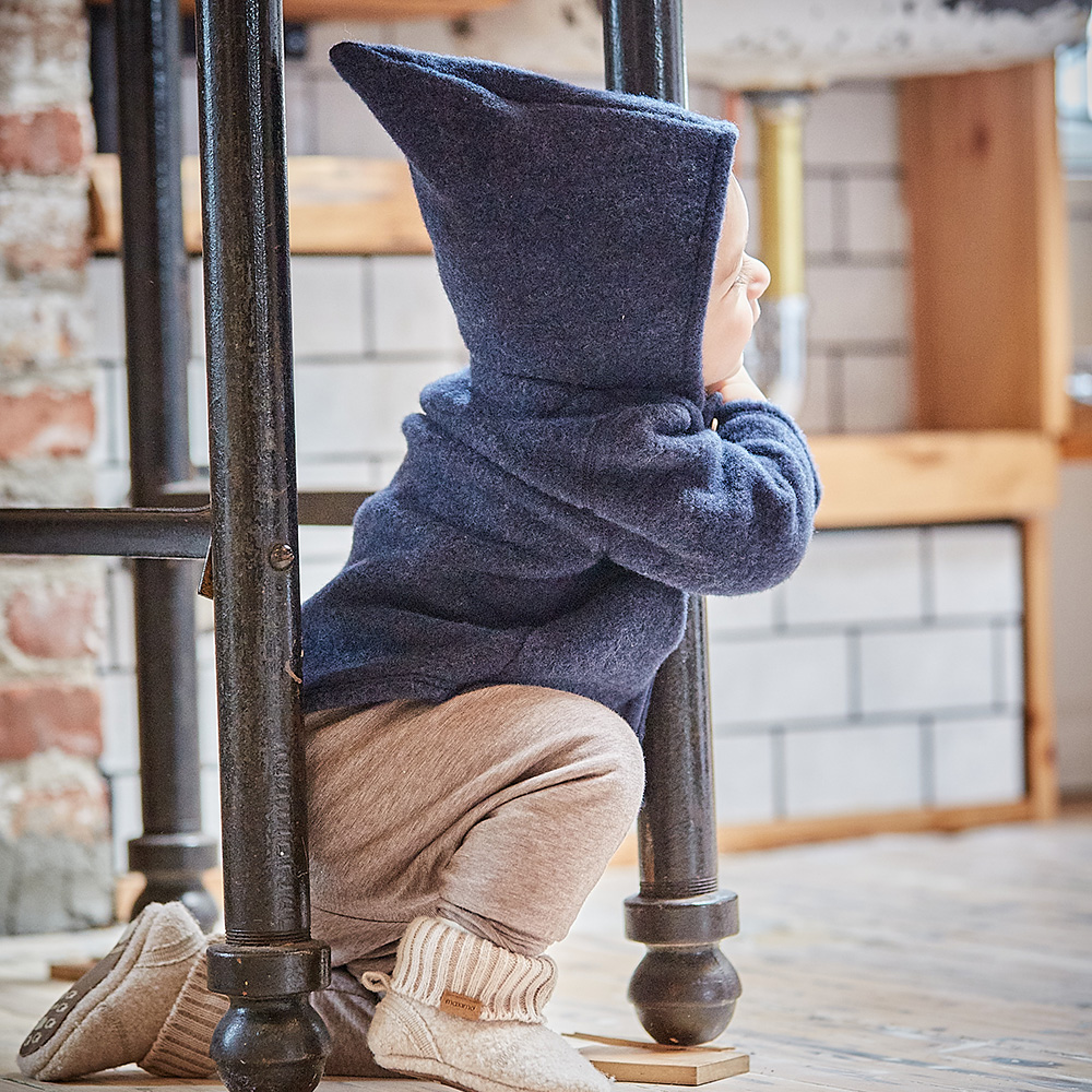 Maximo Jacke Wollfleece mit Kapuze