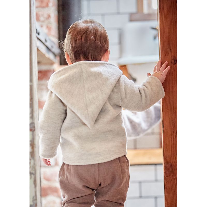 Maximo Jacke Wollfleece mit Kapuze