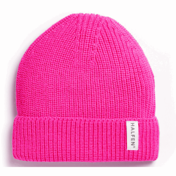 Halfen Beanie Strick Merinowolle