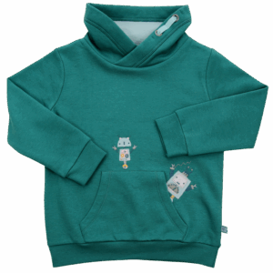 Enfant Terrible Pullover Roboterstickerei