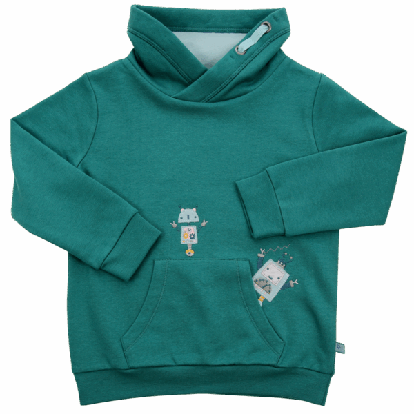 Enfant Terrible Pullover Roboterstickerei