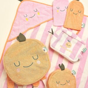 the cotton cloud Kapuzenhandtuch Mandy Mandarine